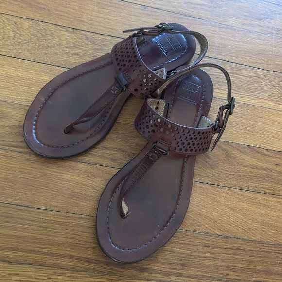Frye, Rachel Perforated Sling Back Sandal - Picture 1 of 9